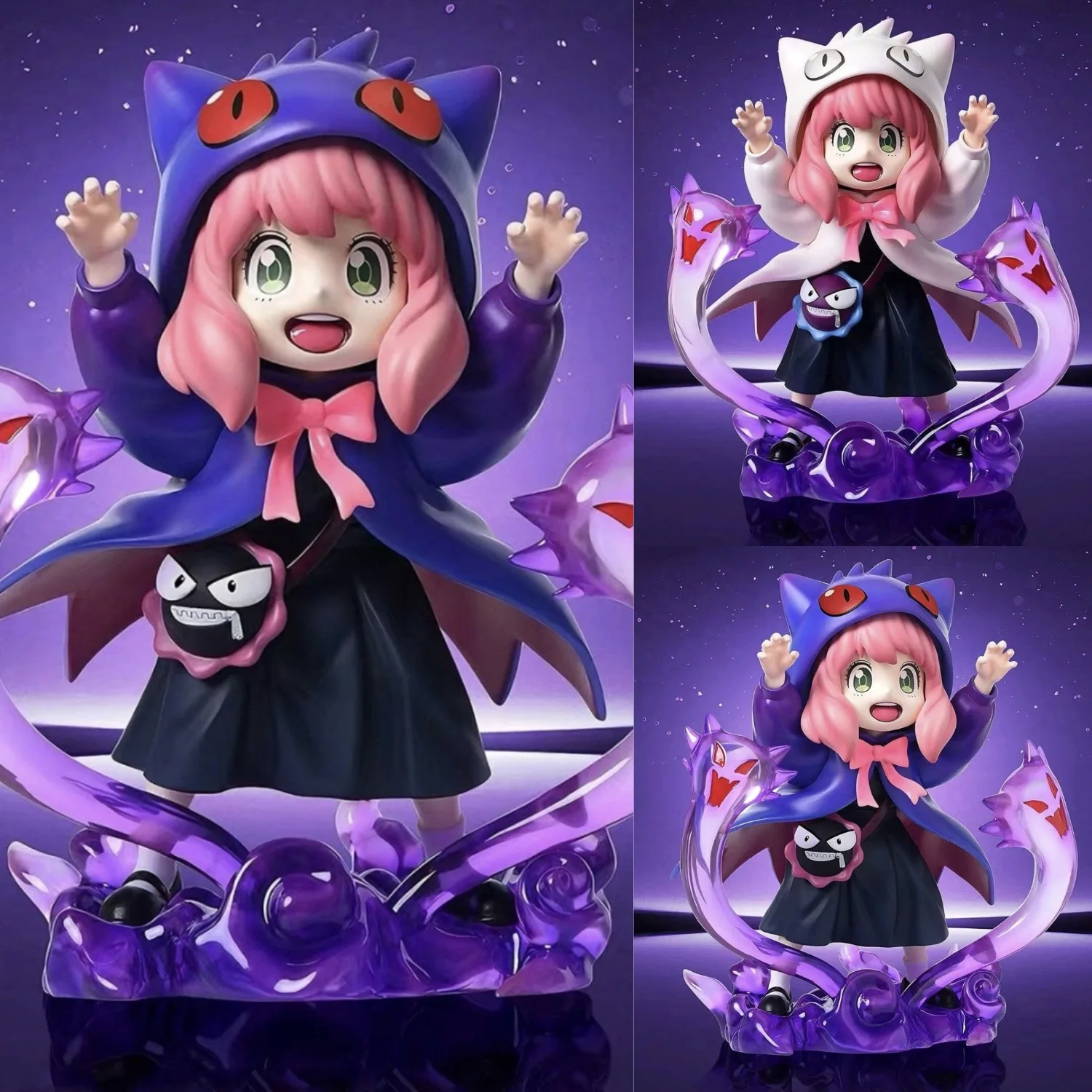 Spionage-Spielset: Ania Cos Uchiha Itachi Doppelköpfige Skulptur in Stehender Pose, Modell-Ornament, Taschenfigur