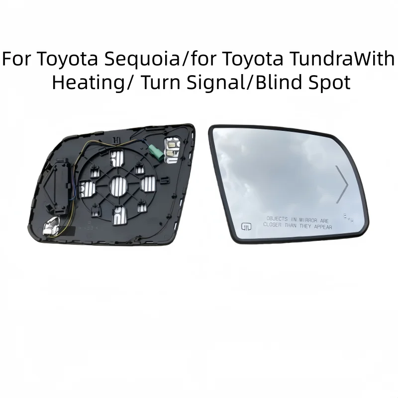 

For Toyota Sequoia 2008-2017 and Tundra 2007-2020 Car Rear View Mirror Glass With Heating/ Turn Signal/Blind Spot