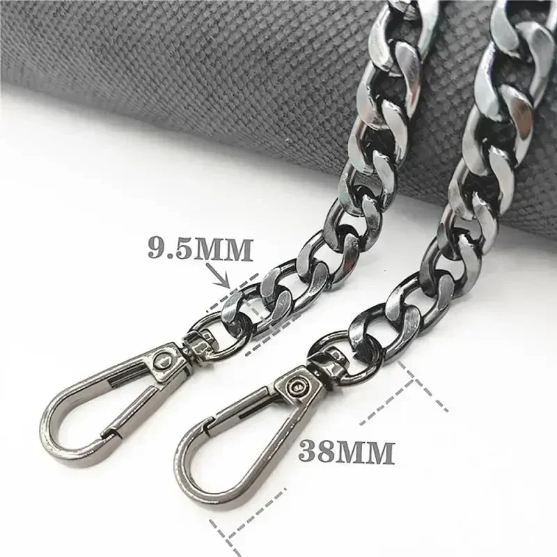 Metal Aluminum Bag Chain Replacement Parts Accessories For Hand-Woven Shoulder Handbag DIY Handmade Detachable Straps