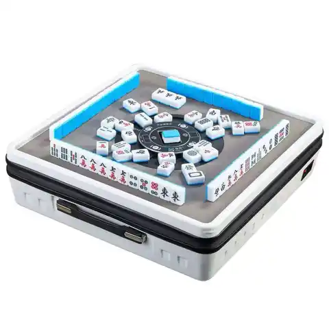 Premium Portable Smart Fully Automatic Mahjong Table Machine Perfect for Indoor & Outdoor Family Camping, and Outdoor Party