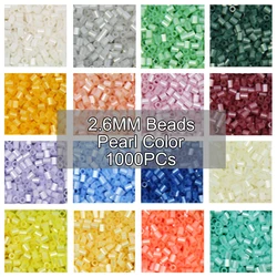 2.6Mm Transparante Kleur Mini Kralen 1000Pcs 24 Kleuren Zekering Kralen Voor Kids Gift Hama Kralen Diy Puzzels Ijzer kralen Hoge Kwaliteit