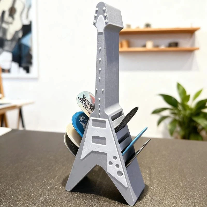 New 3D Printed Guitar Picks Holder Box Organizer Display Case Guitar Pick Storage Box Portable Design Storage Solution