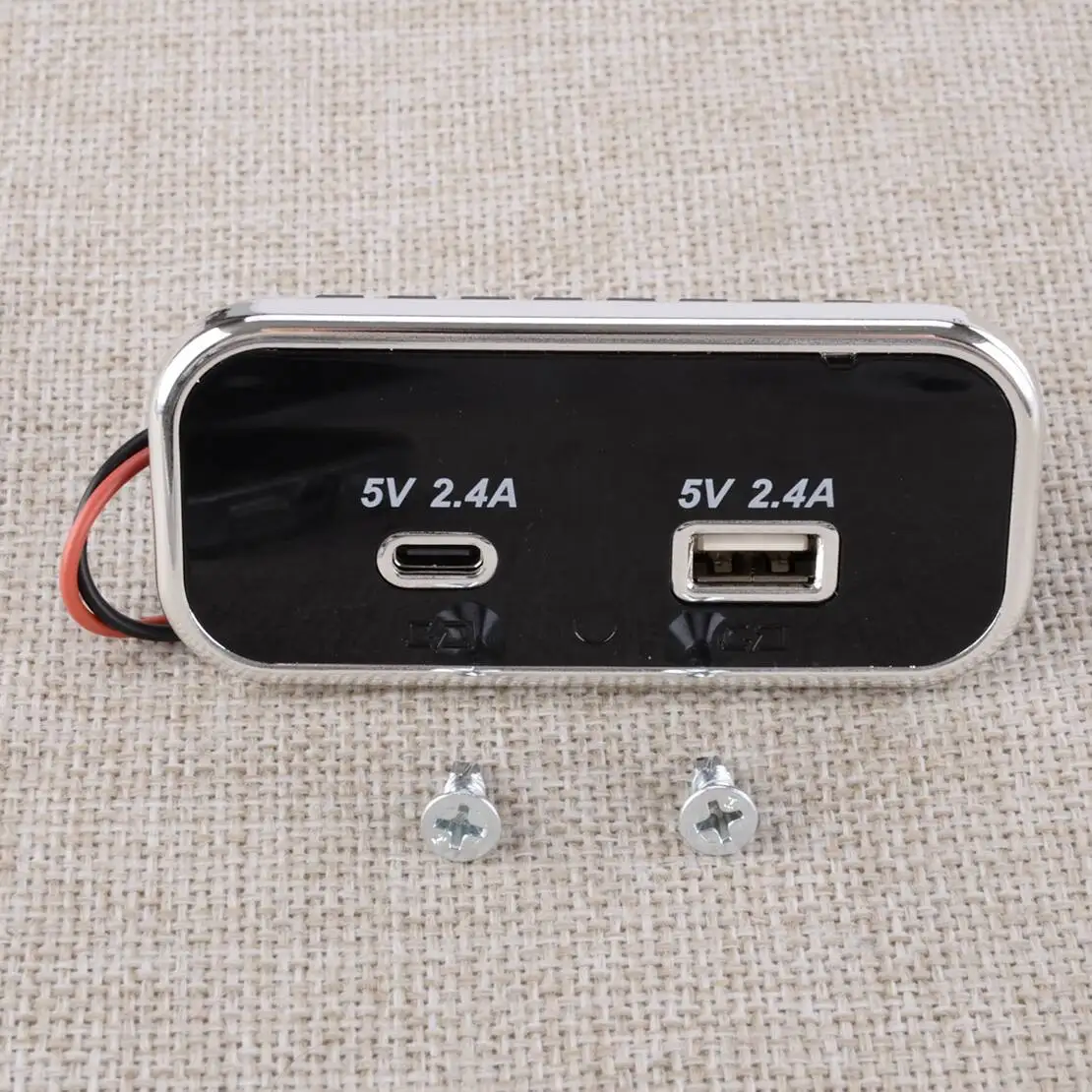 12V/24V PD+QC USB Type-C Port Socket Panel Power Outlet Charge Charging Charger Fit For Car Motorhome Caravan RV