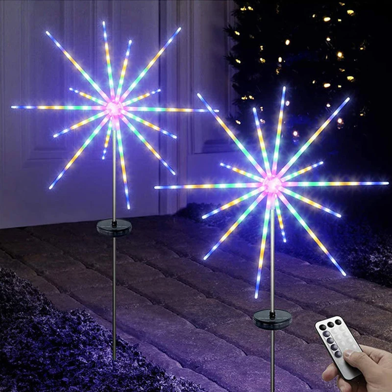 Solar outdoor RGB light string illusion windmill