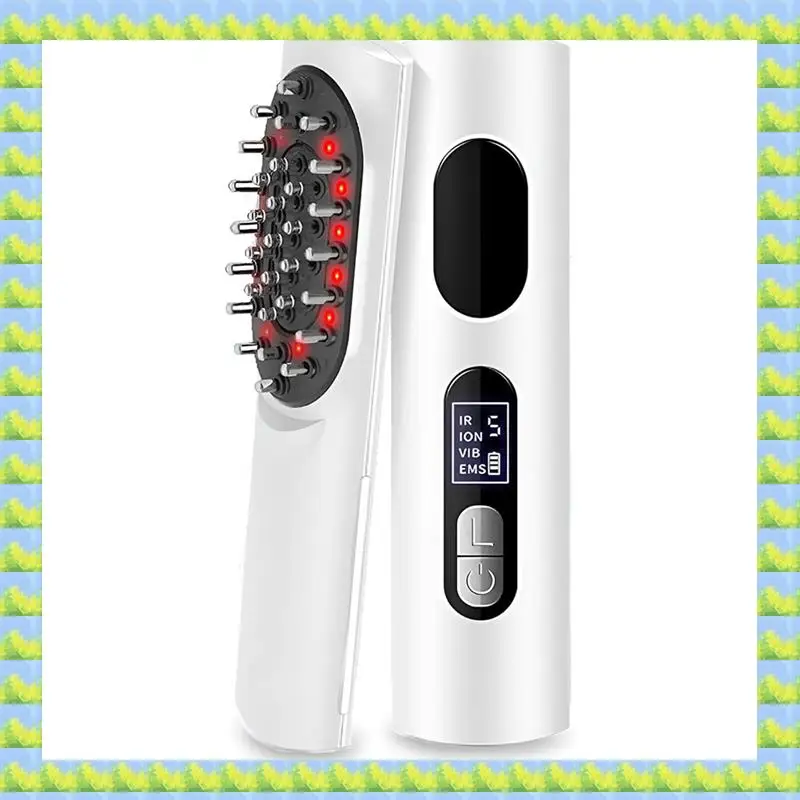 

Электрический аппликатор масла для волос FZFZ, расческа для массажа кожи головы, равномерно и точно распространяет эфирные масла на коже головы