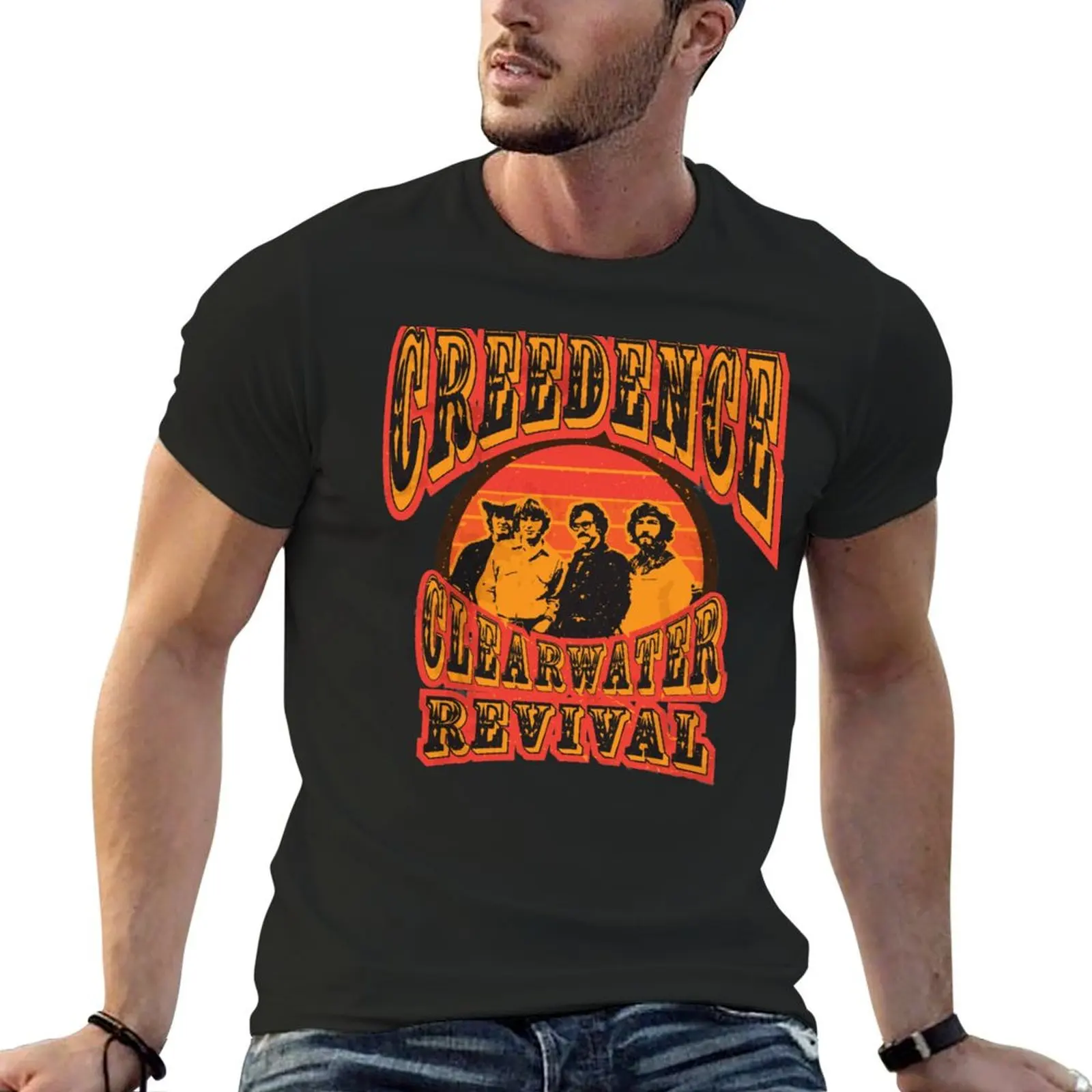 Creedence Clearwater Revival t shirt T-Shirt new edition anime stuff oversizeds mens graphic t-shirts funny