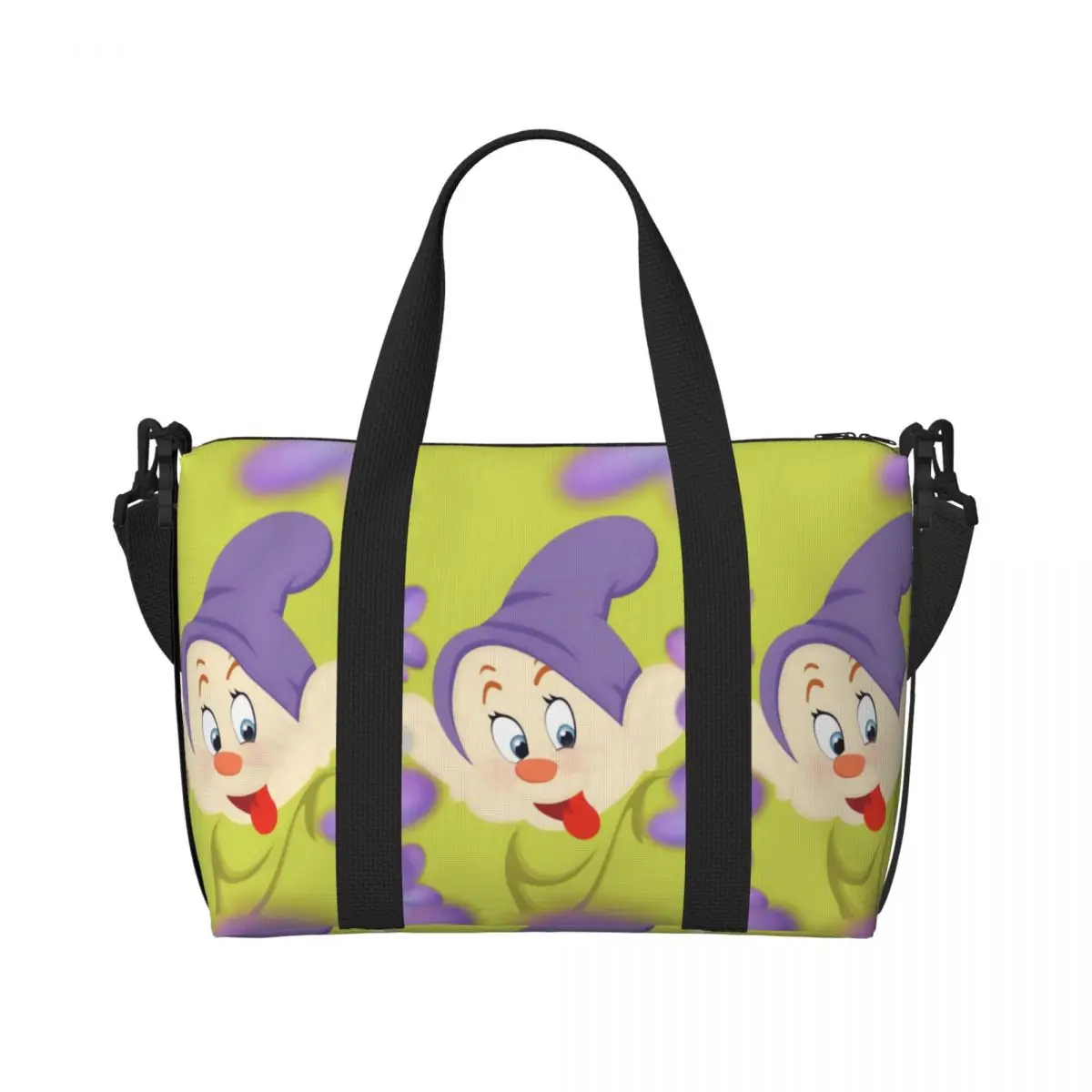 

Сумка-шоппер с изображением Белоснежки и семи гномов, большая вместительная сумка для покупок, спорта, пляжа и путешествий для женщин