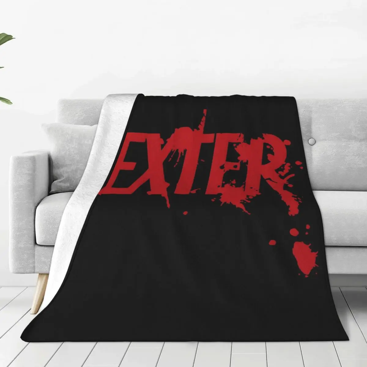 Custom Dexter Morgan Blanket Warm Fleece Soft Flannel Movie Throw Blankets for Bed Couch Travel Spring