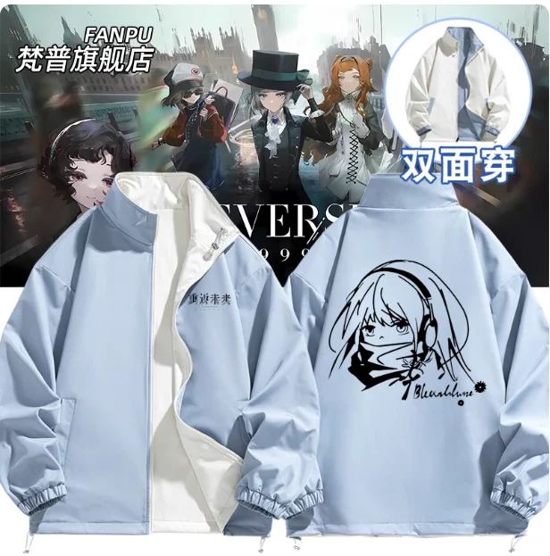 

Реверс японского аниме: 1999 Толстовка с капюшоном Косплей Осень Зима Мужчины Женщины Пальто Свободная куртка Топы Подарки FP