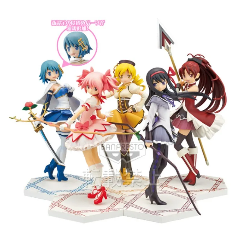 

Genuine Brand New Magical Girl Madoka Shikama Kurasa Kyoko Miki Sayaka Figures Hand-made Ornaments Birthday Gifts in Stock