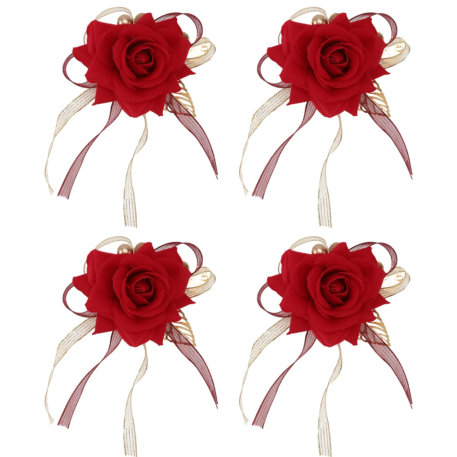 conjunto-de-4-broches-elegantes-com-rosas-artificiais-para-casamento-noivo-noiva-acessorio-para-vestido-alfinete-floral-realista-e-romantico