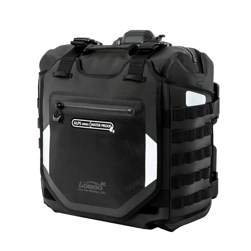

Motorcycle Side Bag TPU Large Capacity Waterproof Airtight Inflatable Anti-fall and Anti-theft Lock Quick-opening Side Bag
