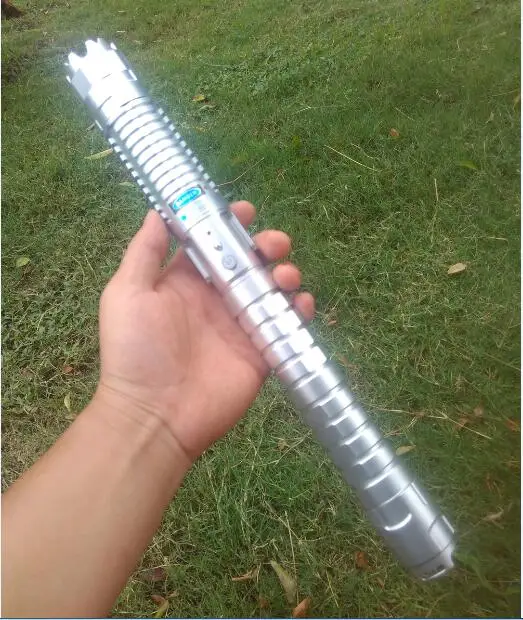 

Laser Light Pointers Sight blue 450nm 500000m Focusable Burning Match Hunting Flashlight Accessories Lazer Torch No battery