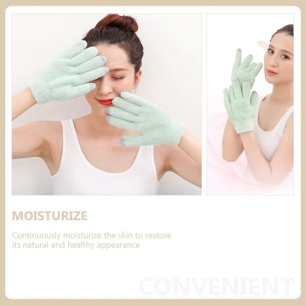 Guantes hidratantes con pantalla táctil para el cuidado de las manos durante la noche, Gel suave, reparación de la piel para manos secas y agrietadas, manoplas de Spa de belleza, 1 par