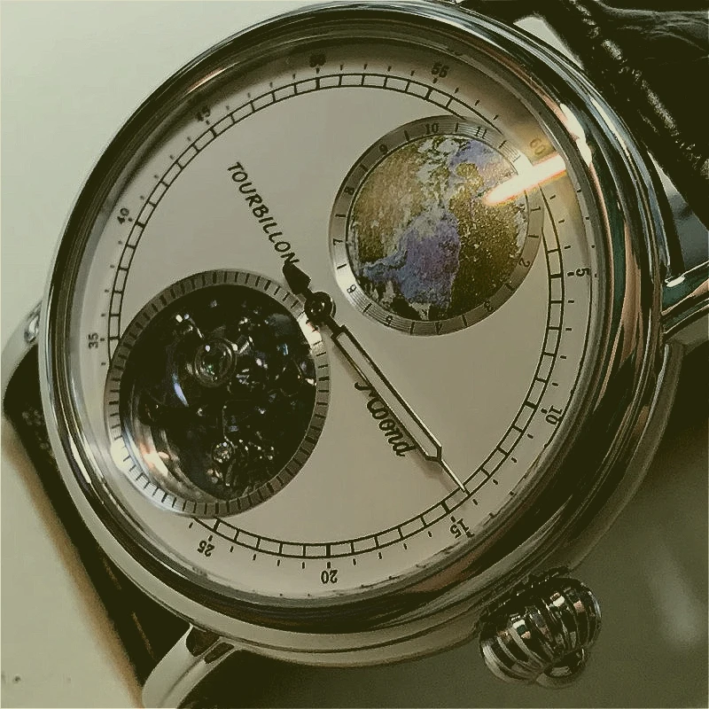 Мужские механические часы с турбийоном!