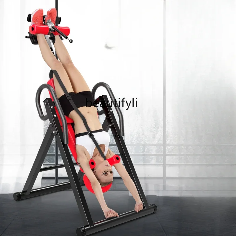 Inverted machine household inverted hanging long height pull leg height lumbar stretcher fitness equipment