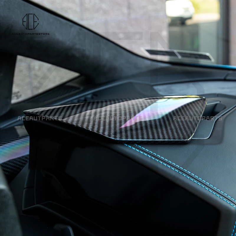 Настоящая сухая крышка приборной панели из углеродного волокна, внутренняя отделка, детали для Lamborghini Huracan LP610 LP580 EVO OEM Style Body Kit