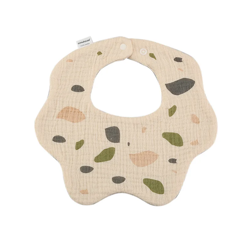 6 Camadas de Algodão Gaze Imprimir Baby Bibs New Saliva Toalha Recém-nascido Burp Panos Bandana Lenço para Meninos Meninas Alimentando Drool Bib Verão