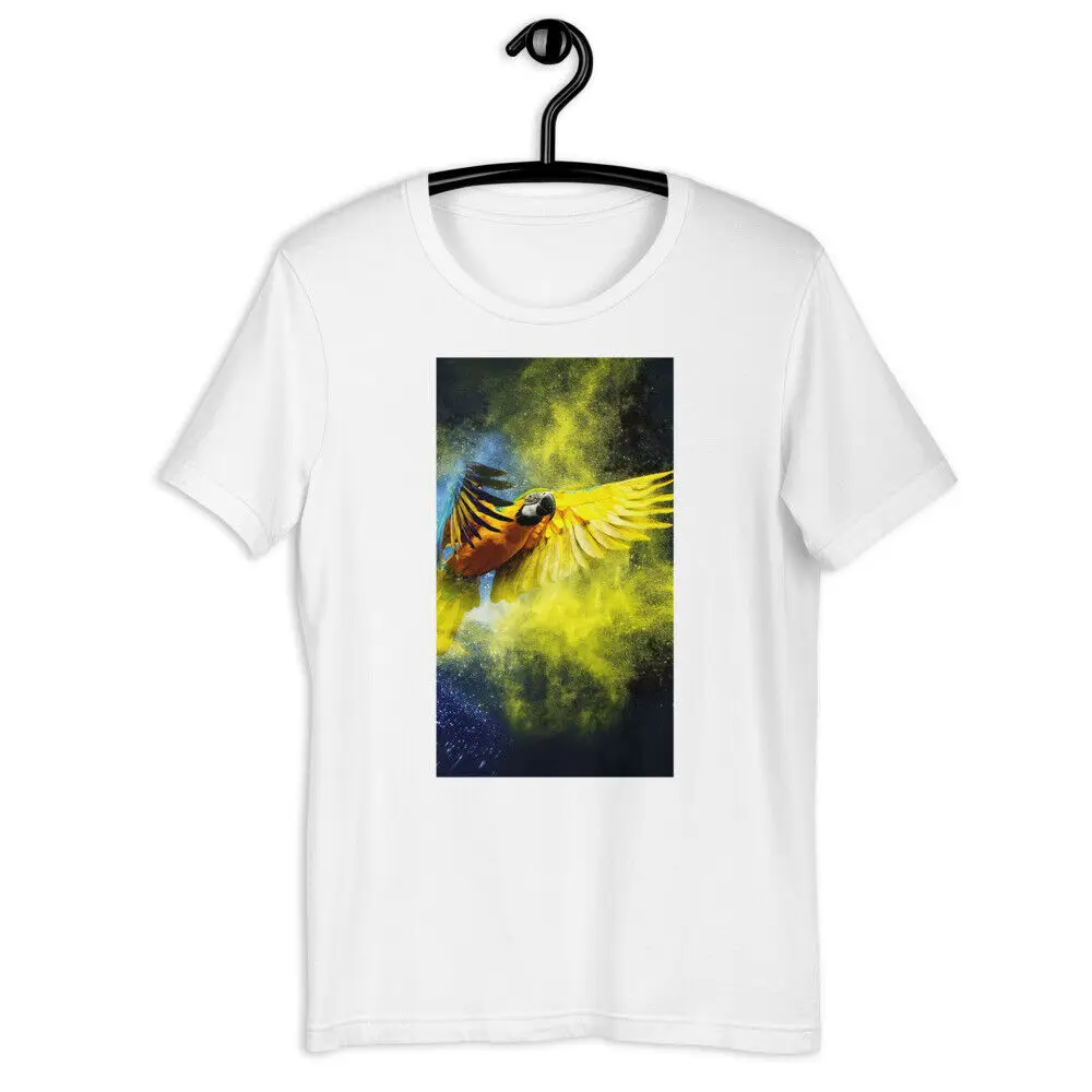 Pericvo Parrot Anime Graphic T-shirts For Men Clothing Women Tees High Quality 100%Cotton Short Sleeve