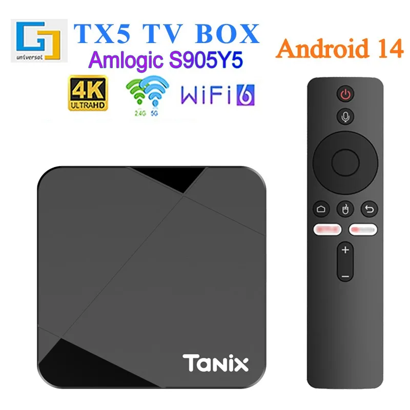 Hot Sale! TX5 S905Y5 TV Box Android 14, WiFi 6, 4K HD Network Entertainment TV