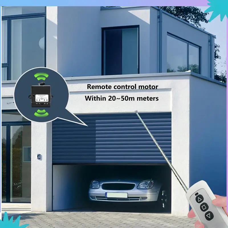 ABZW 2X DC12V-24V Forward Reverse Switch, Linear Actuator Remote Control, 10A Current, 165 Ft Range ,Linear Actuator