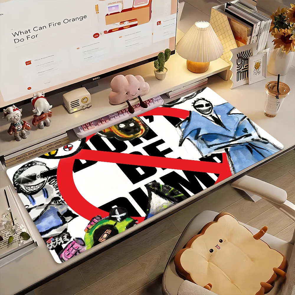 Rapper A-Asap R-Rocky Don't be Dumb Mouse Pad Non-slip Rubber Gamer Balance Computer Mat Decoracion Deskmat Laptop Office Large
