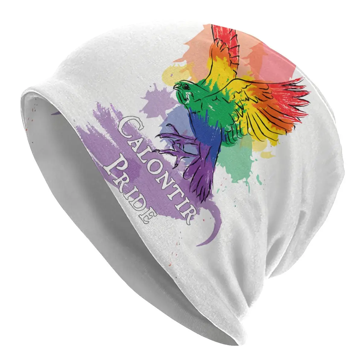 

Calontir Pride Rainbow Bonnet Homme Autumn Spring Thin Skullies Beanies Caps For Men Women Novelty Hats