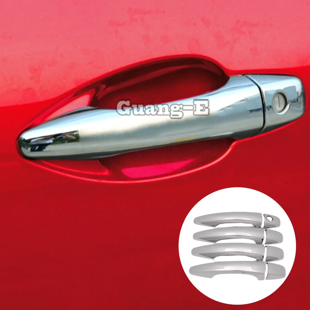 

Car Styling Inner Sticks Frame Lamp Trim ABS Chrome Door Handle Armrest Handrail Hood For Peugeot 2008 2014 2015 2016 2017 2018