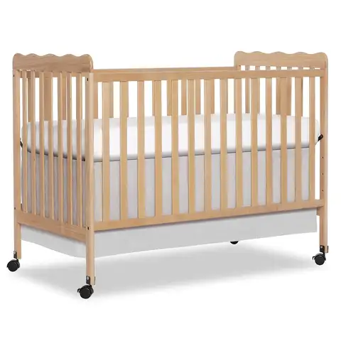 Carson Classic 3-in-1 Convertible Full-Size Baby Crib in Barnwood Natural, GreenGuard Gold & BSA, 4 Mattress Heights, Converts