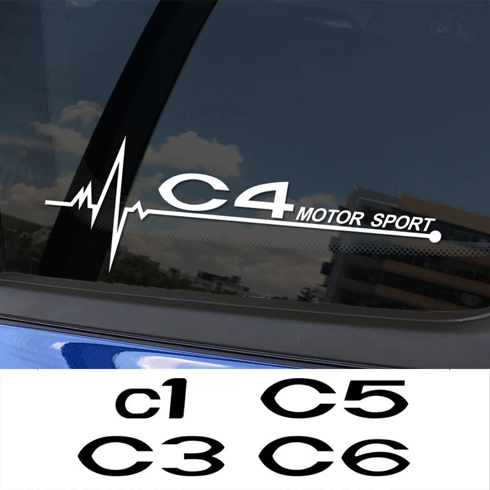 Car Side Window Stickers Sport Racing Styling Exterior Accessories Vinyl Film Decals For Citroen C4 C1 C5 C3 C6 C-ELYSEE VTS