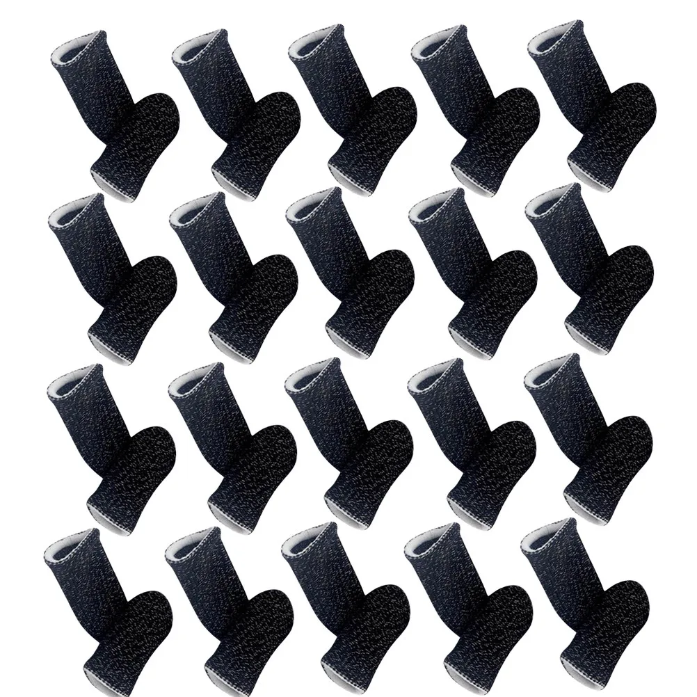 20Pcs Elastic Finger Sleeves for Phone Games Sweat-Kick Away Fast-Drying Touch-Sensitive Oil-Proof Lightweight Gaming Thumb