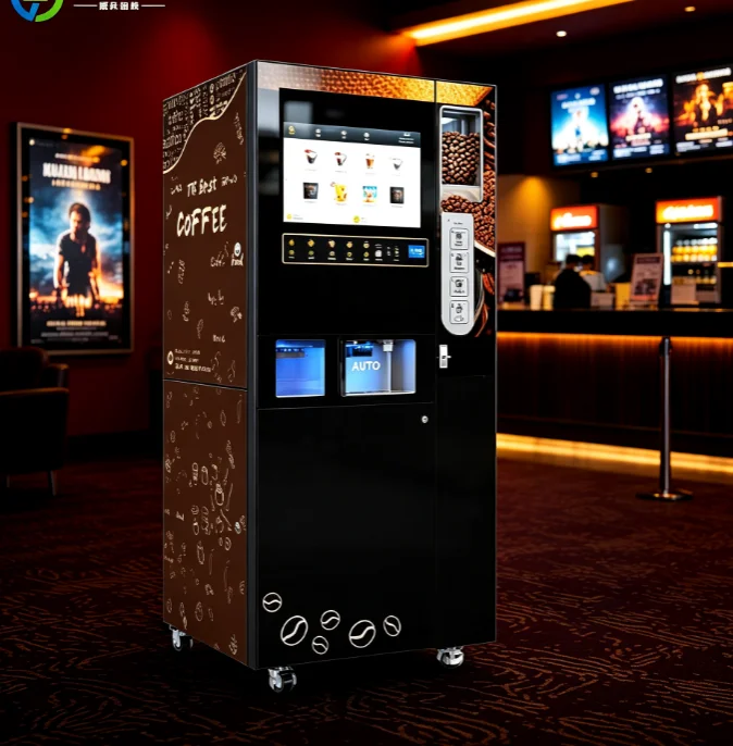 Large Touch Display Coffee Vending Machine Quick Dispense Coffee Vending Machine