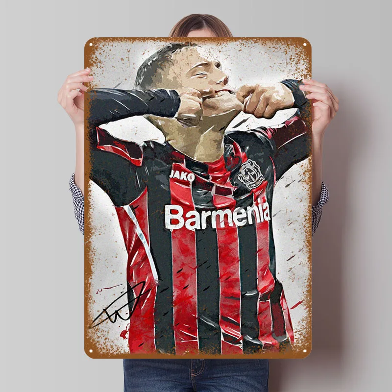 Florian Wirtz celebración carteles de Metal cartel deportivo decoración de la habitación en el hogar artículos de decoración carteles en la pared arte hombre cueva Retro