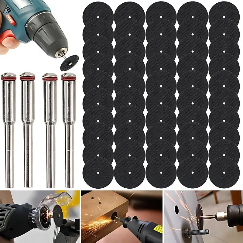

7/5PCS Multifunctional Abrasive Disc Kit 32mm Cutting Grinding Polishing Wheels Mandrels Compatible Metal Wood Working Set Tools
