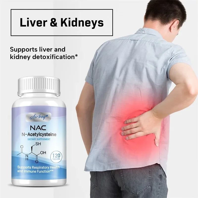 N-Acetylcysteine - Supports Respiratory Health and Immune Function, Promotes Liver and Kidney Detoxification