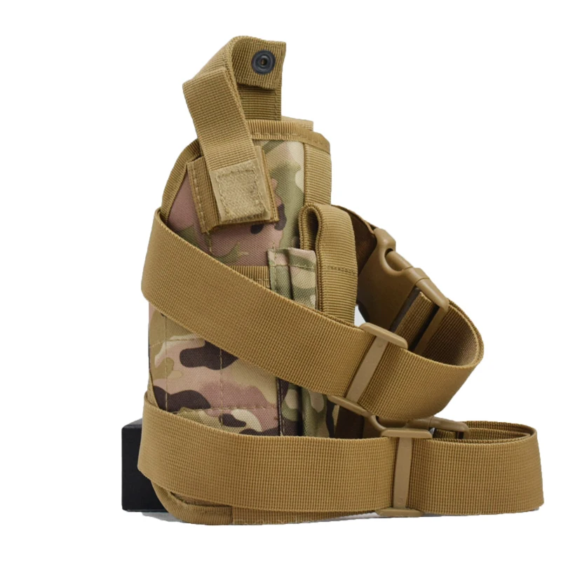 Drop Leg Pouch Holster Adjustable Thigh Holster With Magazine Pouches Right Handed Magazine Pouch