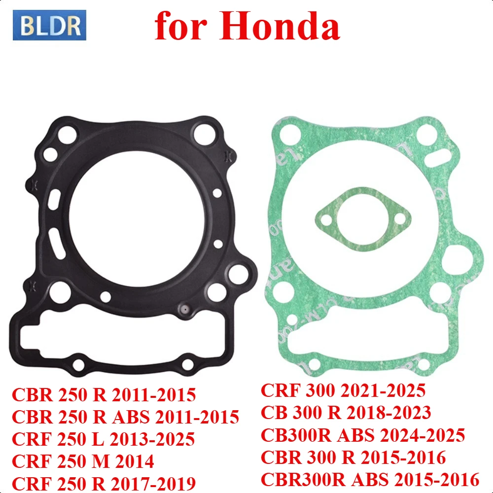 Motorcycle Engine Cylinder Gasket Kit Medium Repair Pad for Honda CBR 250 R 250R ABS CRF 250 L CRF300 CBR300R ABS