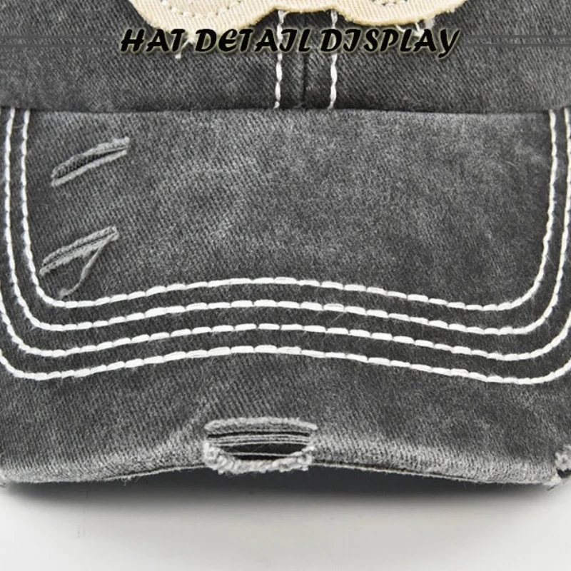 New four-season cotton letter-stitched baseball cap - adjustable snap-on cap - suitable for both men and women