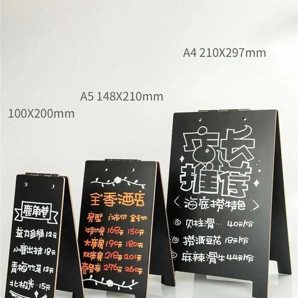 Message Board Memo Blackboard Creative Decor Desktop Home Multifunctional Cafe Menu Card Sign Holder