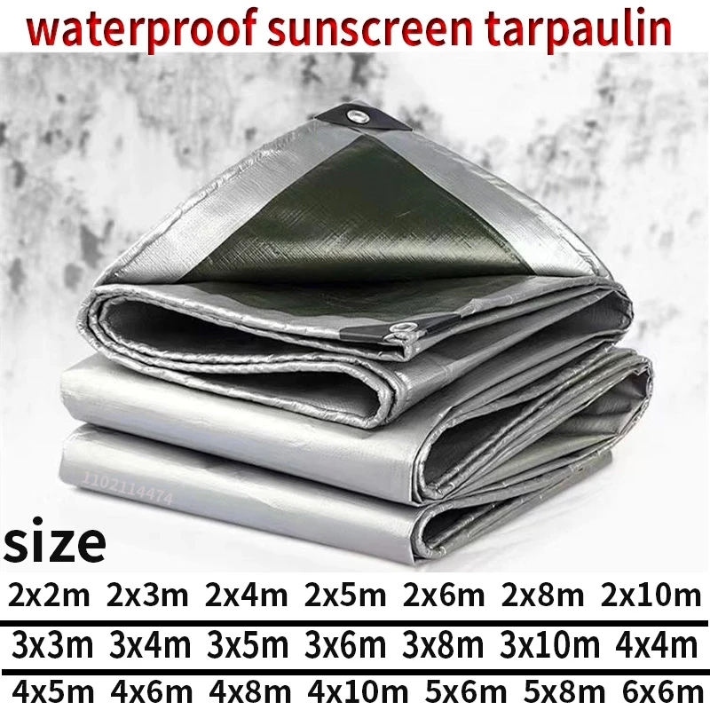 

Tarpaulin Garden Cover Waterproof Awning Awning Canvas Oil Cloth Waterproof Canopy for Garden Plants, 0.32mm, Made of Polyethyle