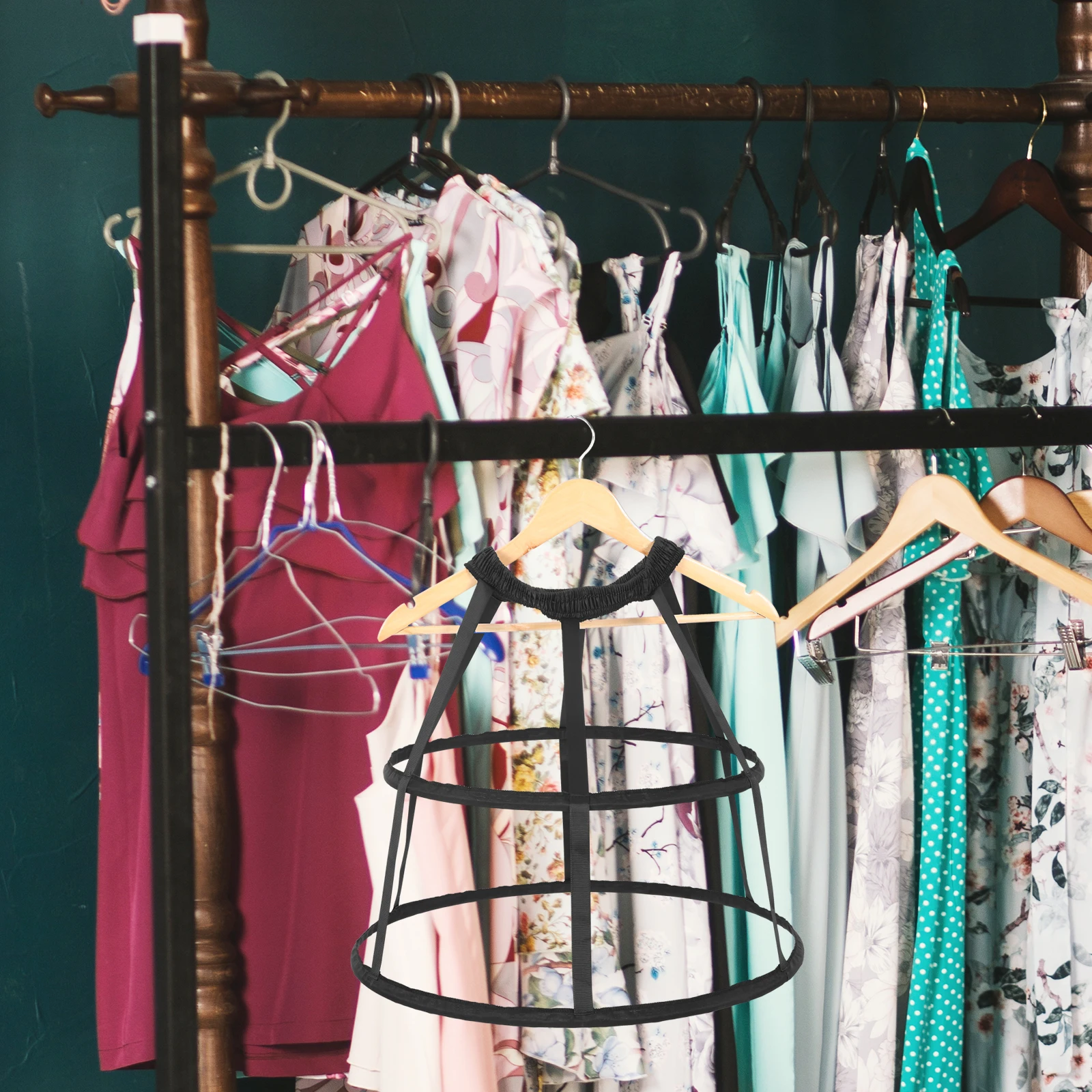 

Children Bustle Petticoat Underskirt Soft Durable Black for Dress Cosplay Lolita Petticoat Cage Skirt Underskirt