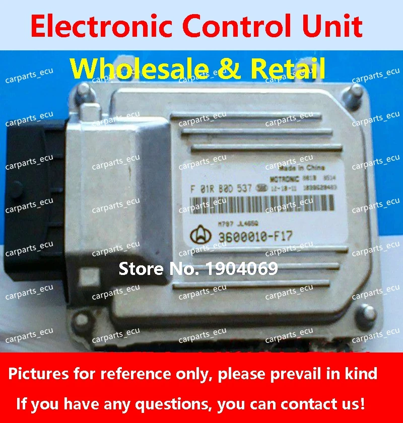 

F01R00D537 3600010-F17 F01RB0D537/F01R00D615 3600010E12 F01RB0D615 For CHANA Car Engine Computer Board/ECU/M7.8.0