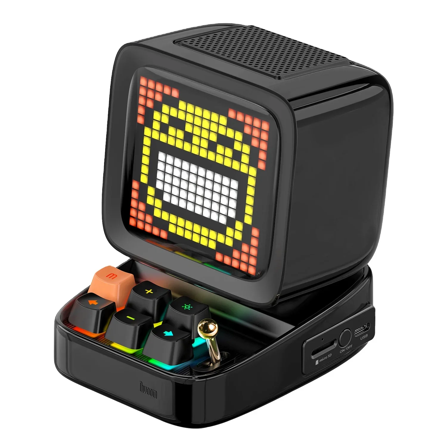 Ditoo Retro Pixel Art  Portable Speaker Alarm Clock DIY LED Display Board, Birthday Gift Home Light Decoration
