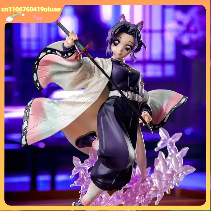 Neue 18cm Demon Slayer Shinobu Kochou Sammlerfigur aus PVC, Anime-Statue, Tischdekoration für Erwachsene Sammler und Fans