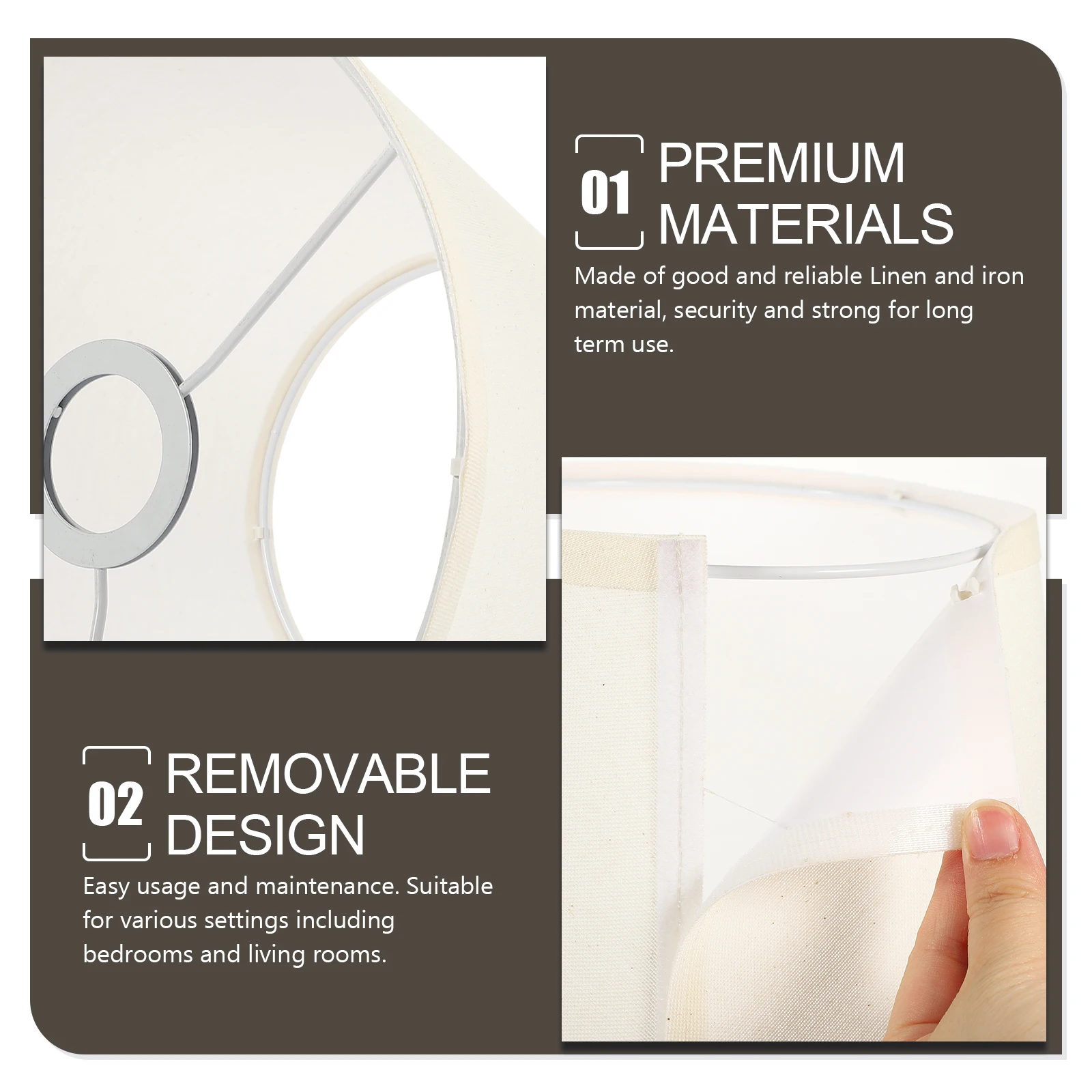 

Льняной абажур для настольной лампы, полукруглый тканевый чехол для лампы E27, декор для спальни, гостиной, аксессуары для домашнего освещения