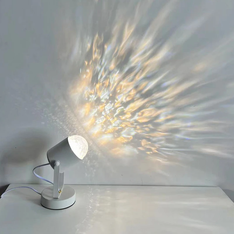 [Water Ripple] Ambient Light Projection Live Broadcast Background Light  Sunset Hotel Bedroom Network Red
