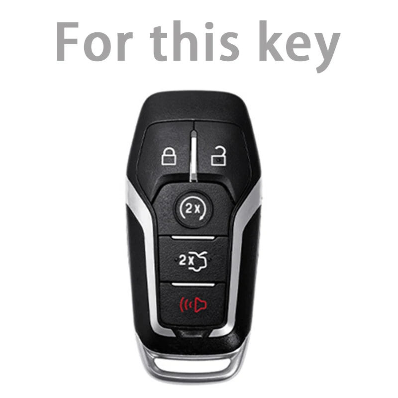 Car Key Soft Tpu Case for Ford Fusion Mondeo Mustang F-150 Explorer Edge 2015 2016 2017 2018 5 Buttons Key Cover Car Accessories