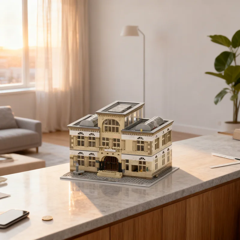 

3822 дет. MOC Legocity Модульная модель исторического музея, строительные блоки, креативный подарок для самостоятельной сборки, декор для витрины, премиум-качество