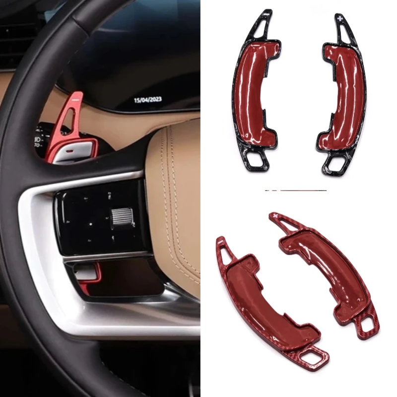 For Land Rover Range Rover Velar/Evoque Defender Discovery 5/For Jaguar XEL XFL F-PACE Car Steering Wheel Paddle Shifter Cover