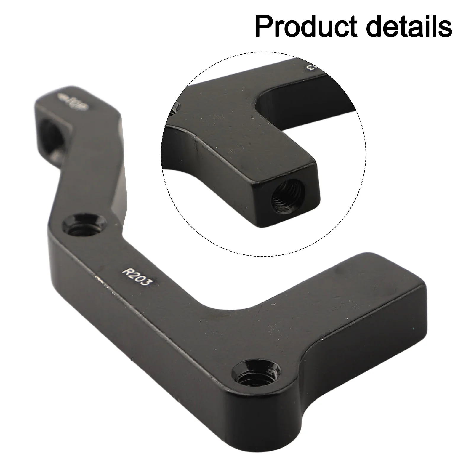 Black Disc Brake Adapter Easy Installation Efficient Solution High Strength Stable Installation Compact Design